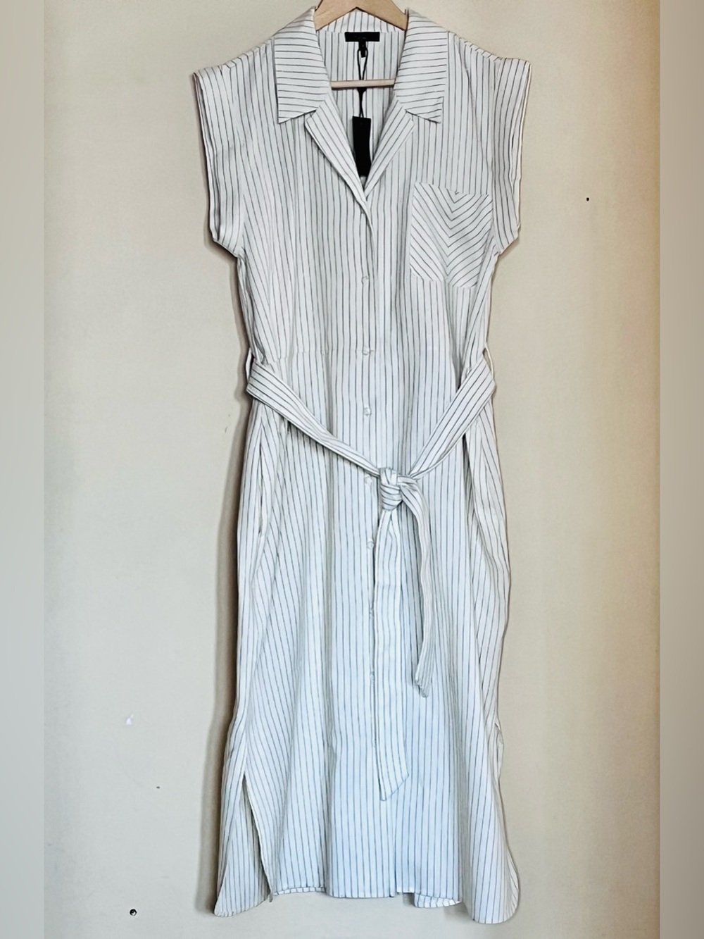 RAG & BONE Helena Stripe Linen Blend Shirtdress - Picture 11 of 16